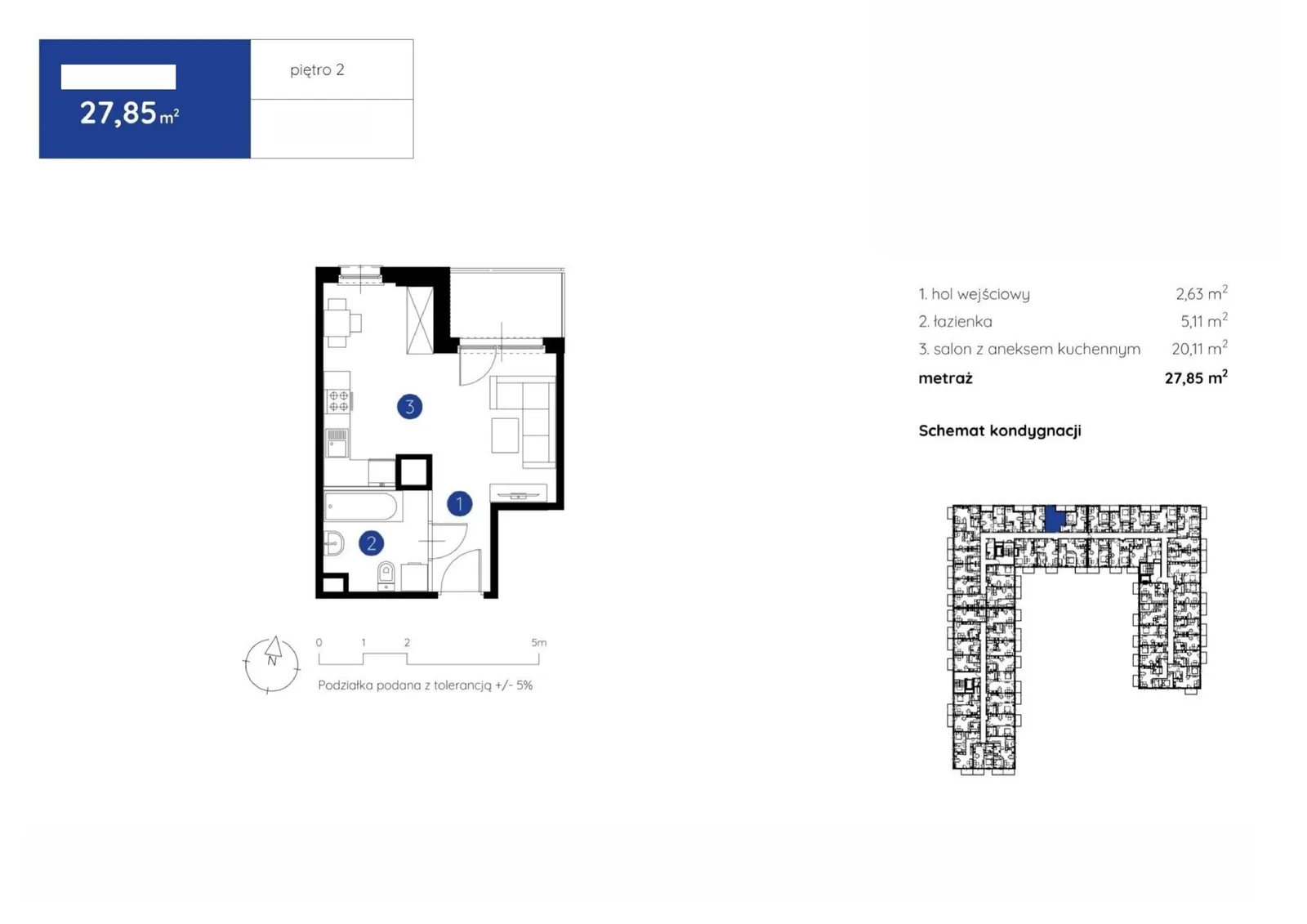 Floor plan: Apartment no. 1.B.2.12
