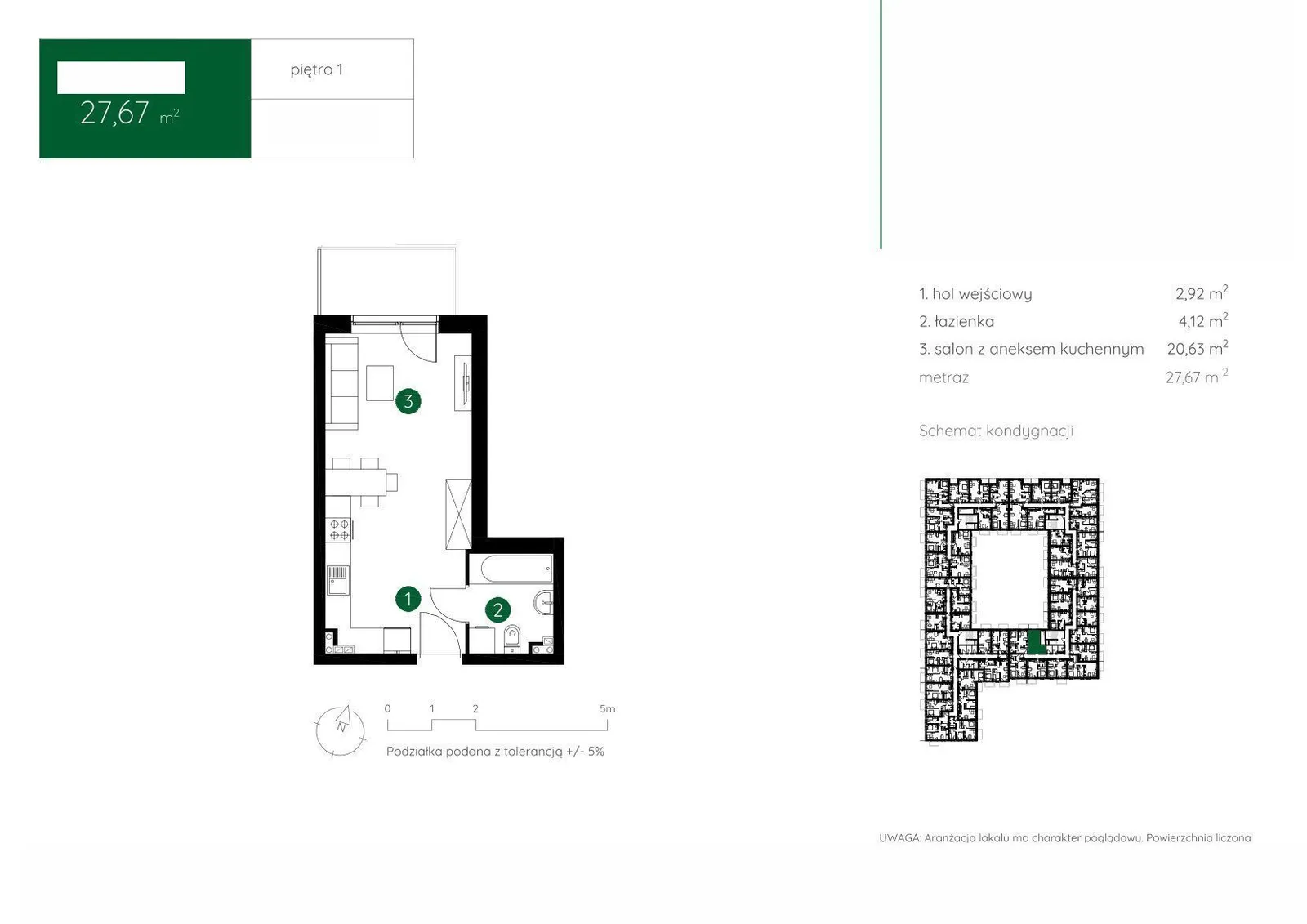 Floor plan: Apartment no. 1.B.1.14