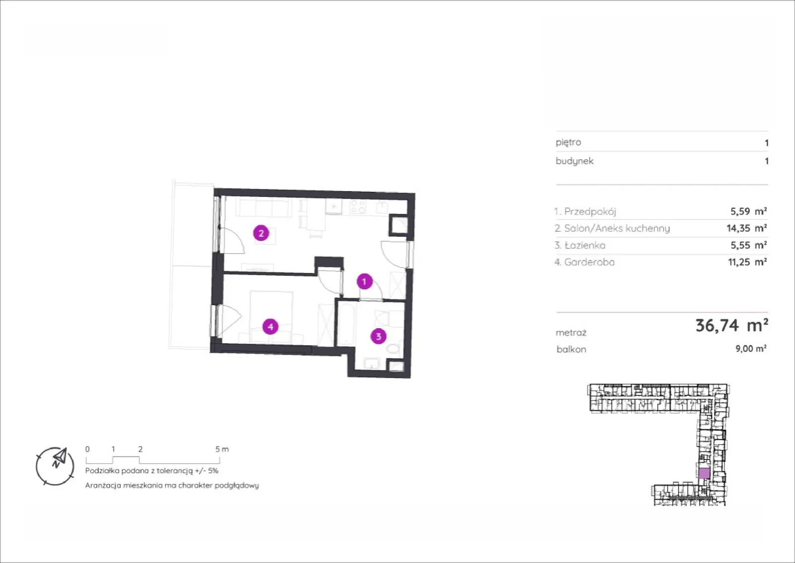 Floor plan: Apartment no. 1.C.1.09