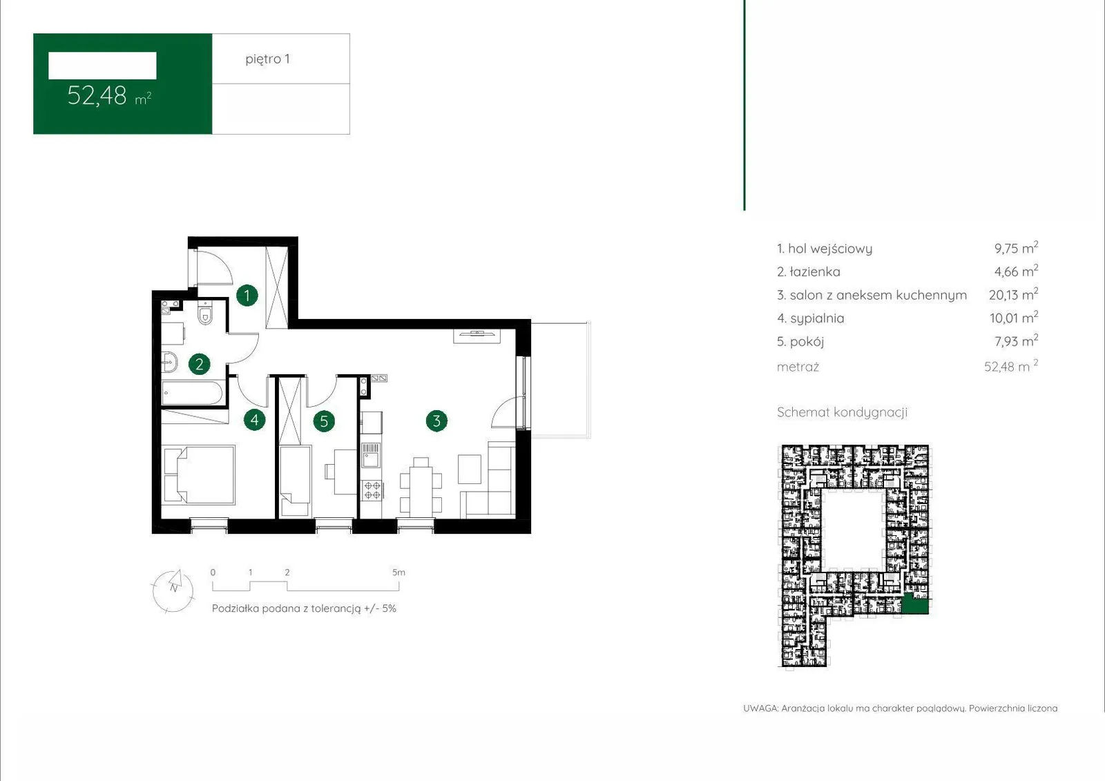 Floor plan: Apartment no. 1.B.1.09