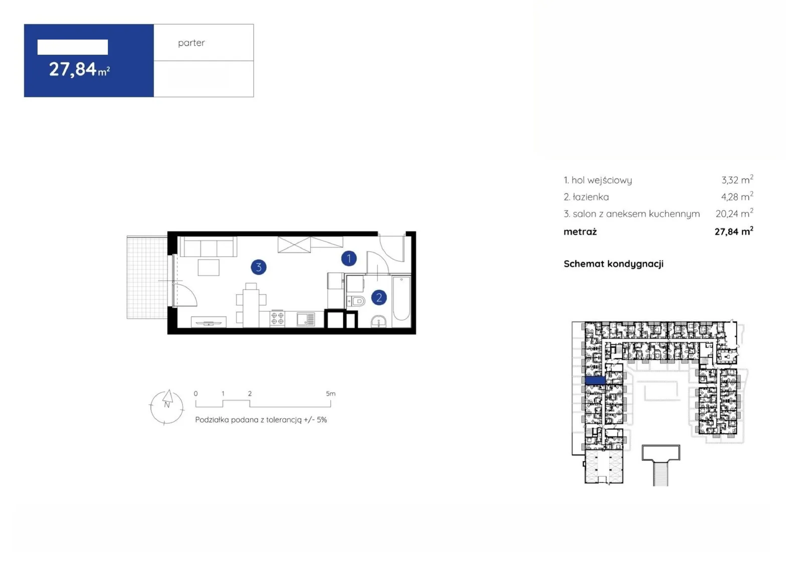 Floor plan: Apartment no. 1.B.0.02