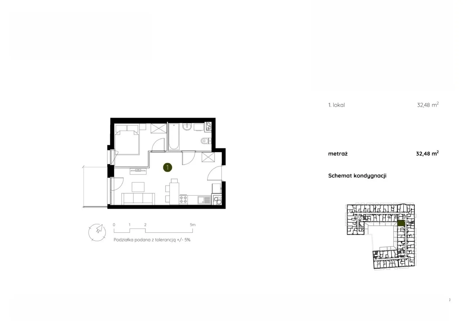 Floor plan: Apartment no. 2.C.1.03