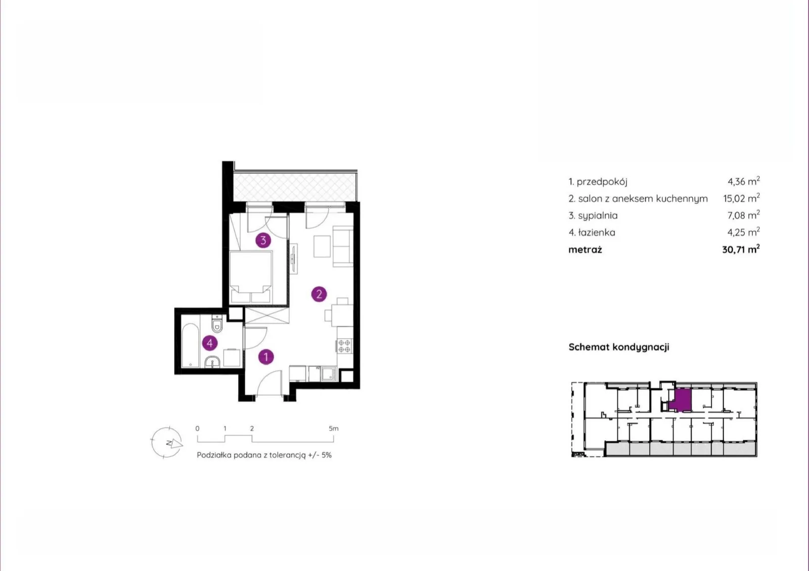 Floor plan: Apartment no. 1.A.0.01