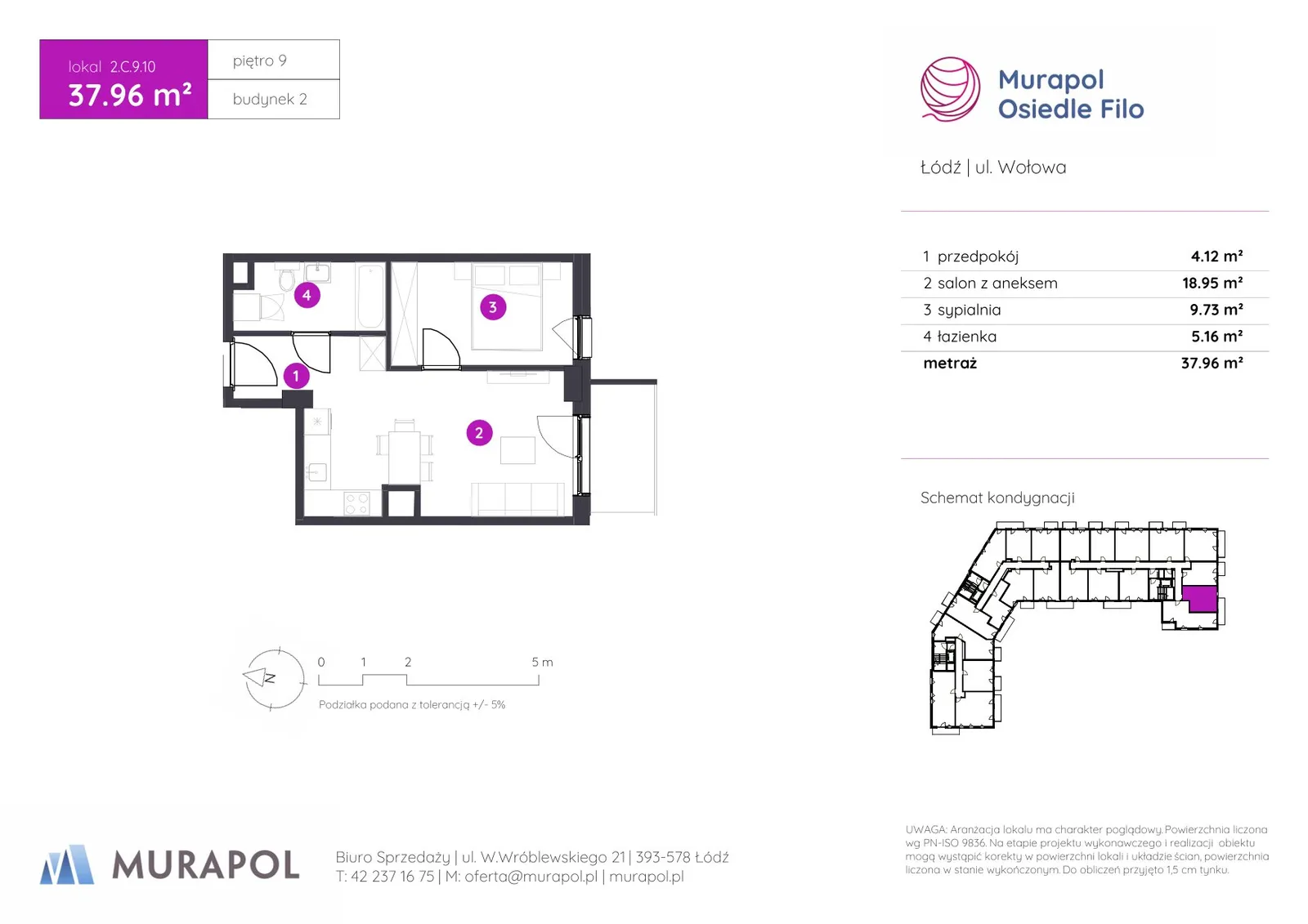 Floor plan: Apartment no. 2.C.9.10