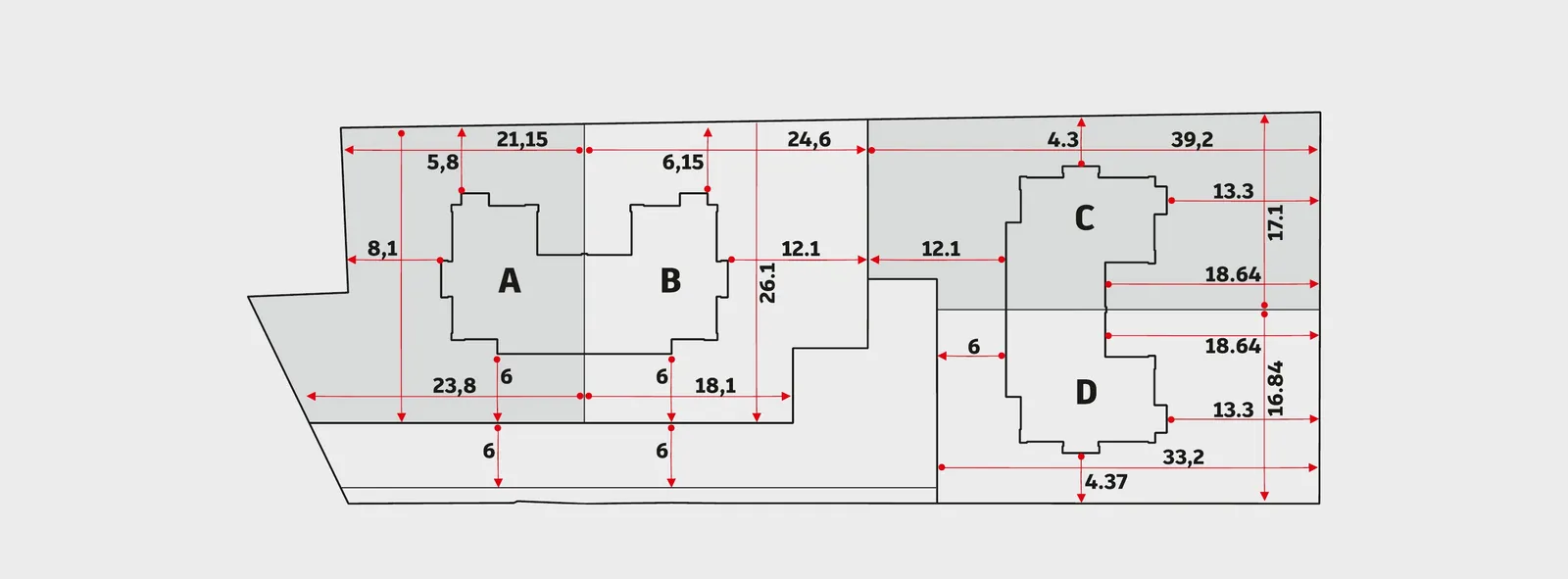 Twins Podolszyn — plan zagospodarowania terenu