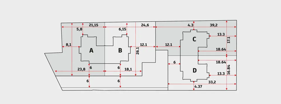 Twins Podolszyn — plan zagospodarowania terenu